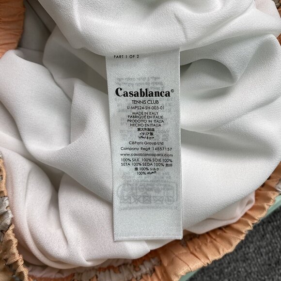 Casablanca Vase Linen Shorts - Picture 6 of 8